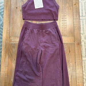 Purple Two-Piece Lounge Set